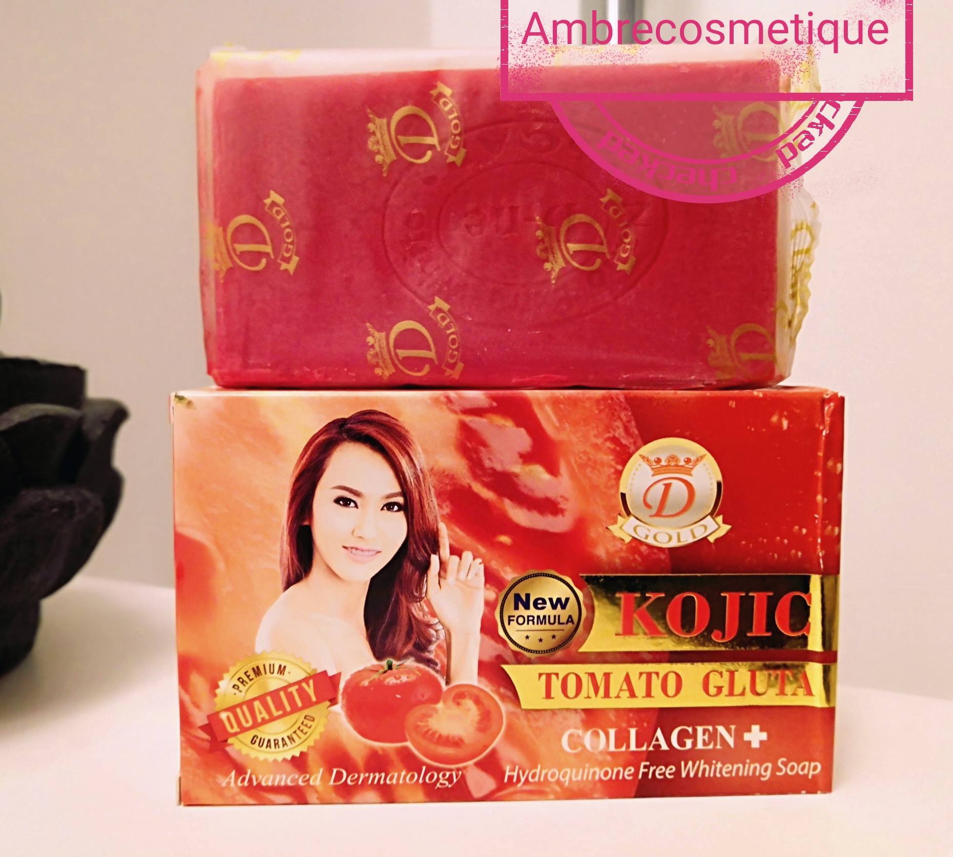 Pack De 2 Savons Kojic Tomato Gluta & Collagène – Éclat & Anti-taches 🍅