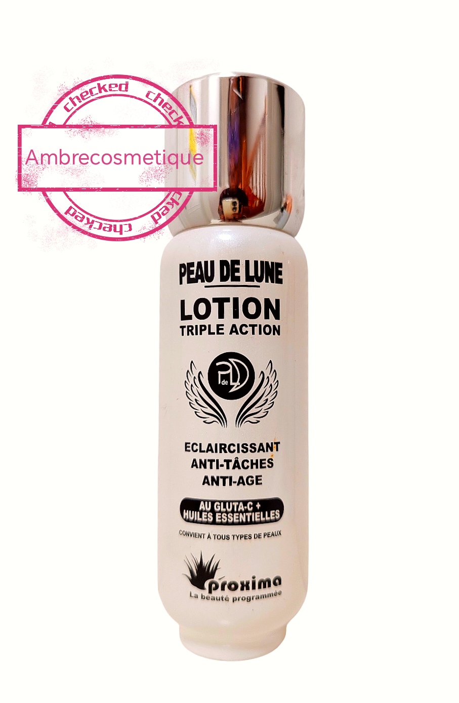 Lotion Eclaircissante Visage Peau de Lune Glutathion et Vitamine C -  AMBRECOSMETIQUE